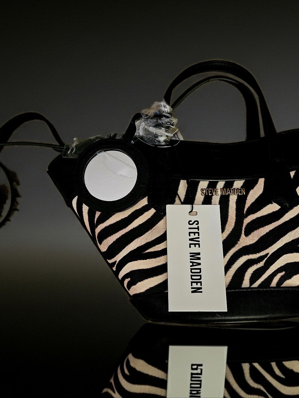 ✨️STEVE MADDEN Zebra-Print Satchel✨️